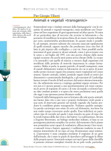 Animali e vegetali «transgenici