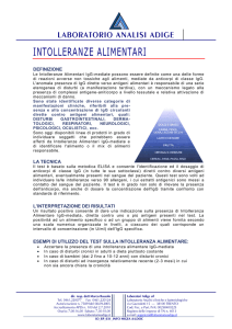 intolleranze alimentari