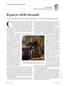 Il potere delle formule