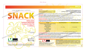 Snack - Etichetta - OrtoBioDomestico