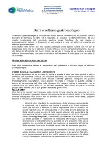 Dieta nel reflusso gastro-esofageo - Endoscopiadigestiva.it di Felice
