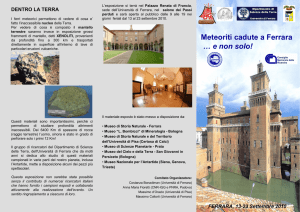 Meteoriti cadute a Ferrara … e non solo!