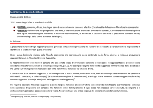 La sinistra e la destra hegeliane