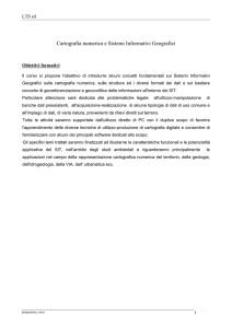 La cartografia numerica ed applicazioni GIS