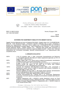 Determina a contrarre per adempimento pubblicità