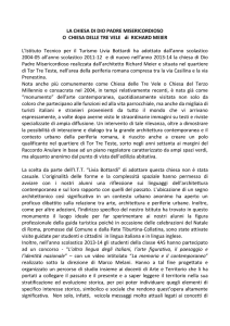 LA CHIESA DI DIO PADRE MISERICORDIOSO O CHIESA DELLE