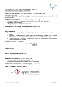 Chimica 13 - Alcuni tipi di reazioni chimiche