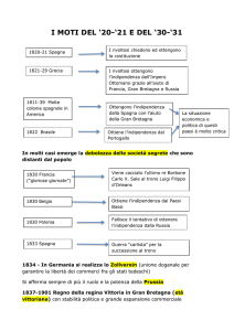 I MOTI DEL `20-`21 E DEL `30-`31