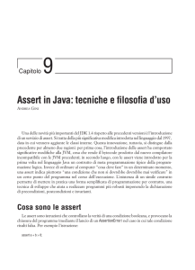 Assert in Java: tecniche e filosofia d`uso
