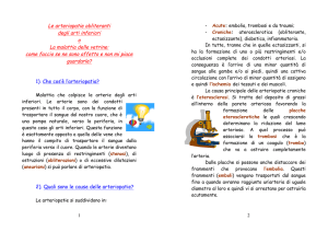 Le arteriopatie obliteranti degli arti inferiori o La malattia delle