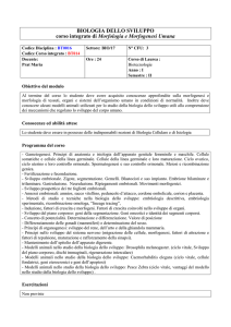 Biologia dello Sviluppo