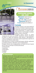 Le Convenzioni L`azienda La convenzione PENTAGONO SERVICE