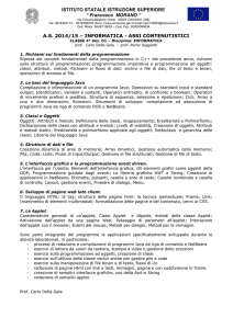 Assi Contenutistici 4D1 INFO AS2014-15