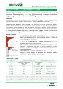 CALCESTRUZZO LEGGERO STRUTTURALE