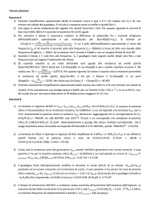 Traccia soluzione Esercizio A 1) Essendo l`amplificatore