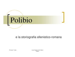 e la storiografia ellenistico-romana