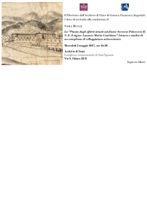 Il Direttore dell`Archivio di Stato di Genova