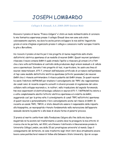 Ruolo dei canali ionici TRPC nella modulazione delle proprietà
