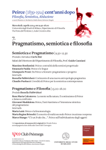 7. Pragmatismo, semiotica e filosofia