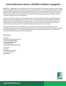 Future Electronics lancia i siti Web in italiano e spagnolo