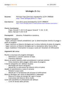 Idrologia (8 cfu) - idrologia@polito