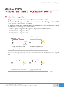 I circuiti elettrici e i connettivi logici
