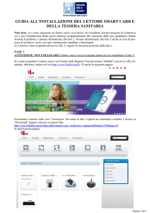 guida all`installazione del lettore smart card e della