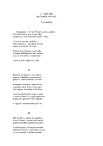 G. PASCOLI da Poemi Conviviali Alexandros