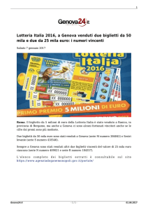Stampa - Genova24
