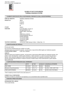 SCHEDA DI DATI DI SICUREZZA THERMAL BONDING SYSTEM