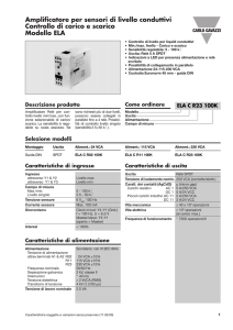 Amplificatore per sensori di livello conduttivi Controllo di carico e