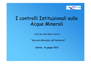 I controlli istituzionali sulle acque minerali Anna