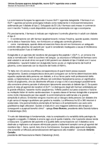 Unione Europea approva dulaglutide, nuovo GLP