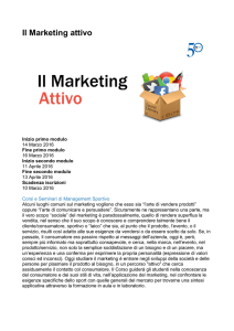 Il Marketing attivo