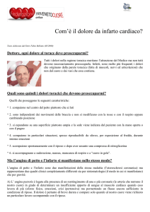 Com`è il dolore da infarto cardiaco?
