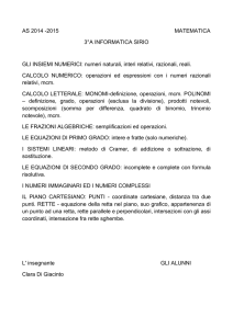 AS 2014 -2015 MATEMATICA 3°A INFORMATICA