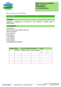 preventivo faunalia - Provincia di Belluno