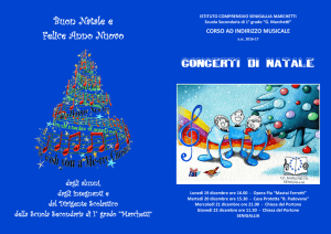 CONCERTi DI NATALE - Istituto Marchetti