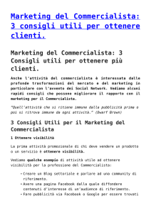 Marketing del Commercialista: 3 consigli utili per ottenere clienti.