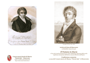 Presentazione concerto - Sito web dell`Archivio di Stato di Benevento
