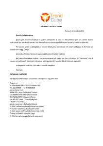 VADEMECUM DATA ENTRY Roma, li 18 ottobre