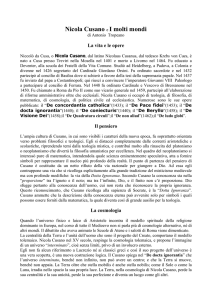 Nicola Cusano e I molti mondi