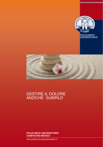 gestire il dolore anziché subirlo - Policlinico Universitario Campus
