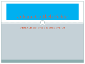 Johann Gottlieb Fichte - collegio arcivescovile bentivoglio