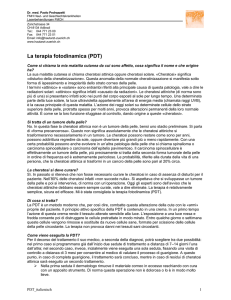 La terapia fotodinamica (PDT) - Praxis Dr. med. P. Pedrazzetti, FMH