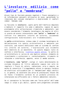 involucro edilizio come “pelle” e “membrana”