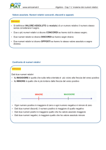 Valore assoluto e confronto d