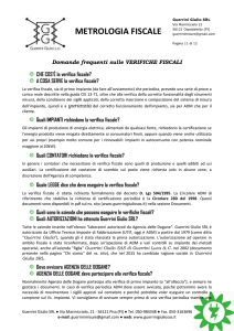 metrologia fiscale - Guerrini Giulio SRL