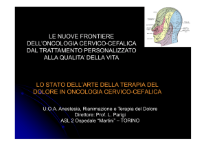 LE NUOVE FRONTIERE DELL`ONCOLOGIA CERVICO