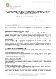 Consenso informato OZURDEX